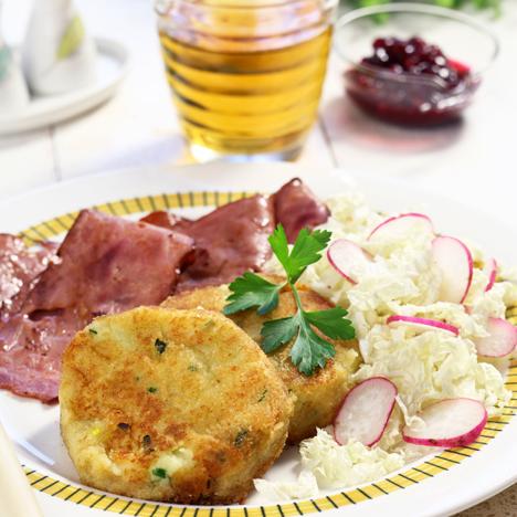 Potatisbullar med kalkonbacon