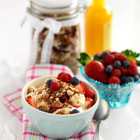 Sommarmüsli med nötter och gryn