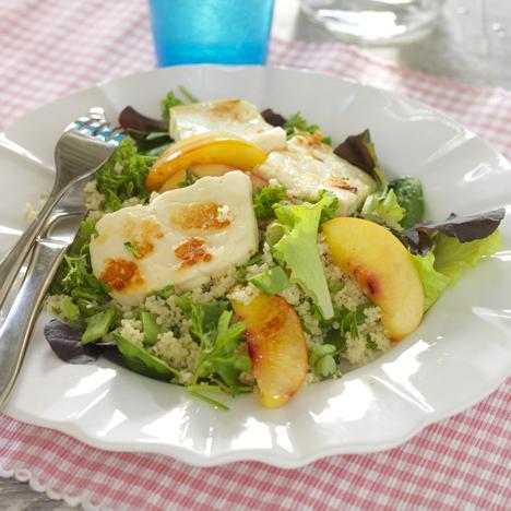 Couscous med stekt halloumi