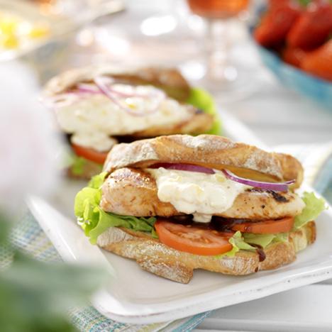 Kycklingburgare med mangodip