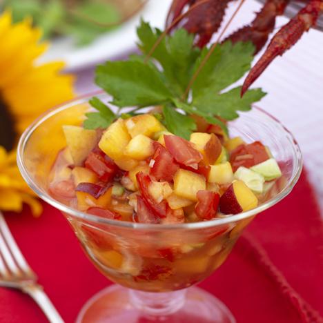 Mango- och nektarinsalsa