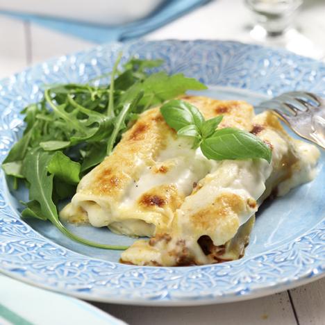 Köttfärsfyllda cannelloni