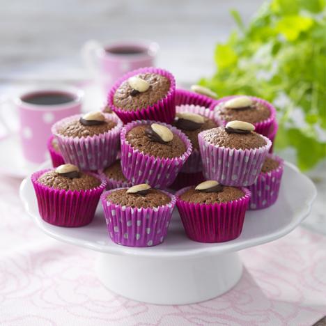 Mandelmuffins med choklad