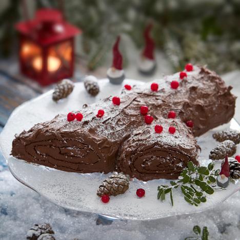 Julstubbe med mjölkchokladfyllning