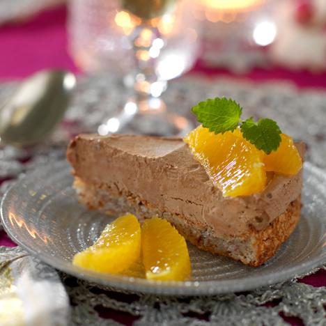 Frusen chokladtårta