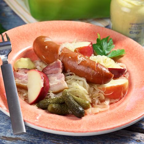 Choucroute med korv