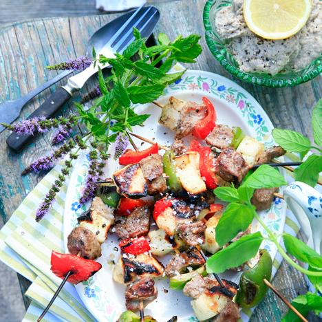 Franska grillspett med bearnaisesmör