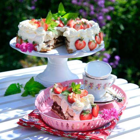 Sommartårta med chokladtryffel