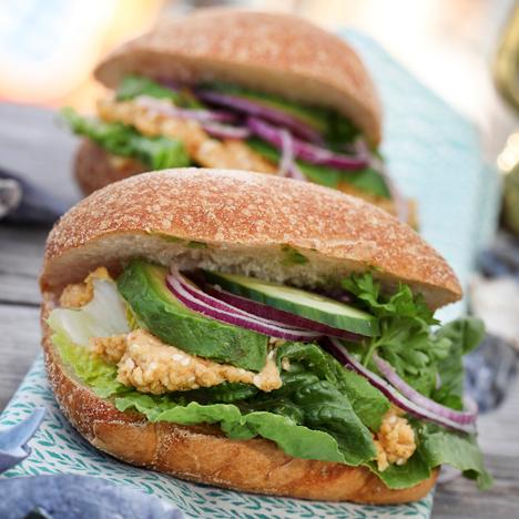 Ciabatta med veggiefyllning