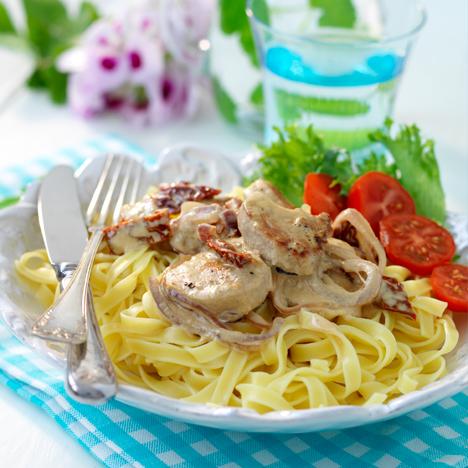 Fläskfilépasta