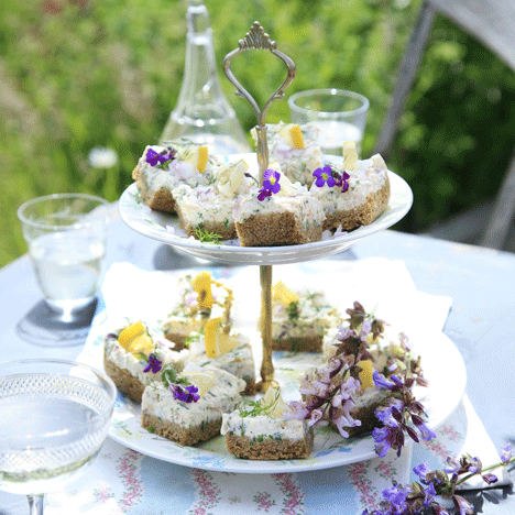 Räksnittar med Västerbottensost