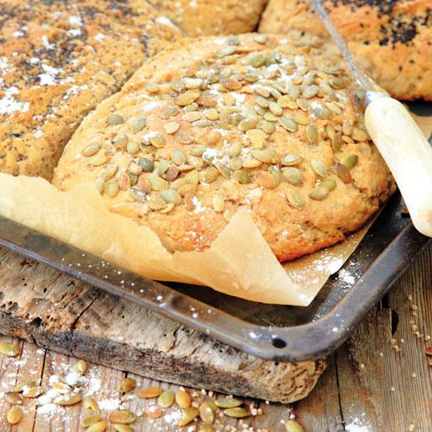 Rågsiktsbröd med vetekross