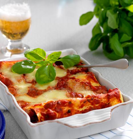 Canneloni med skinka