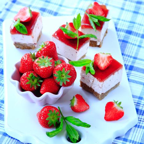 Jordgubbscheesecake