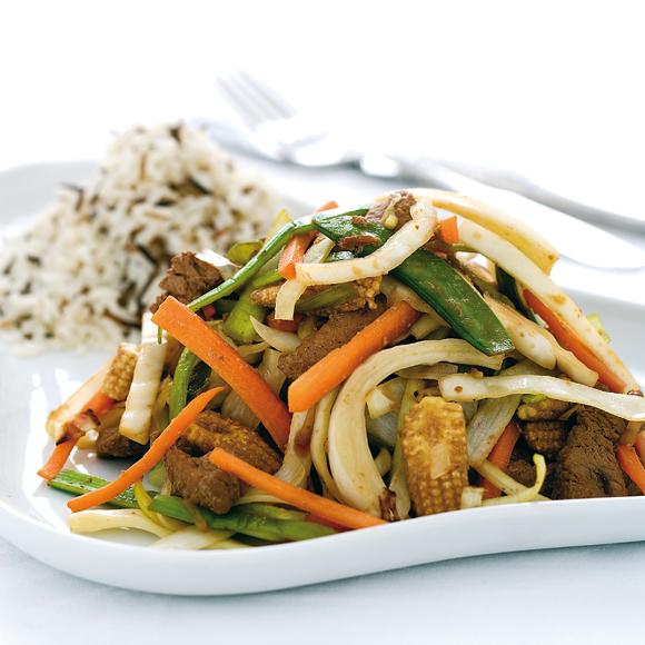 Wok med kalkon
