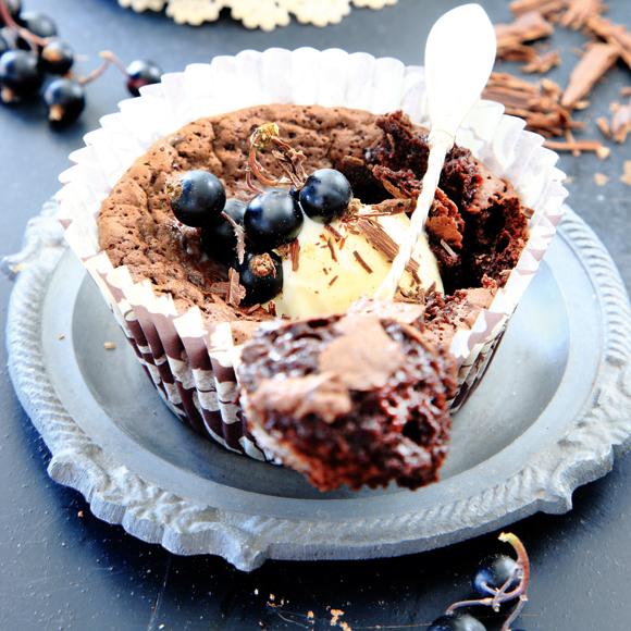 Kladdkakemuffins
