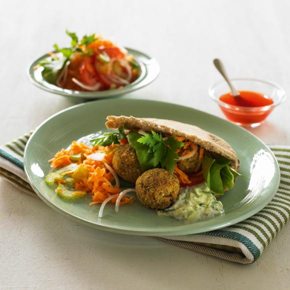 Falafel i pitabröd