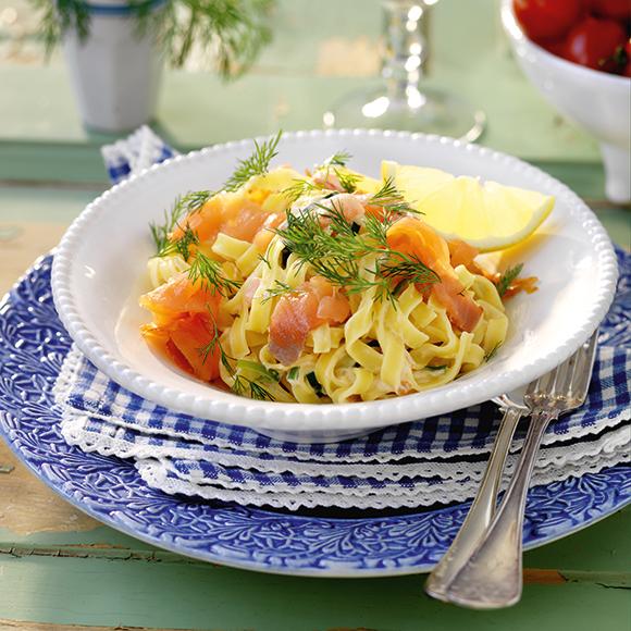 Laxpasta med dill