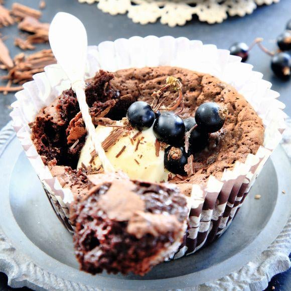 Kladdkakemuffins
