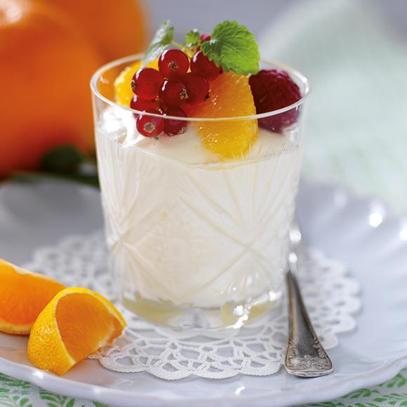 Citronmousse med vit choklad