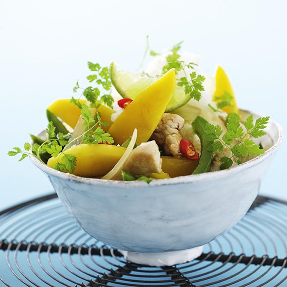 Kyckling med mango och paprika