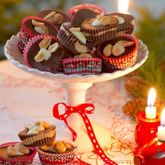 Chokladgodis med jordnötter