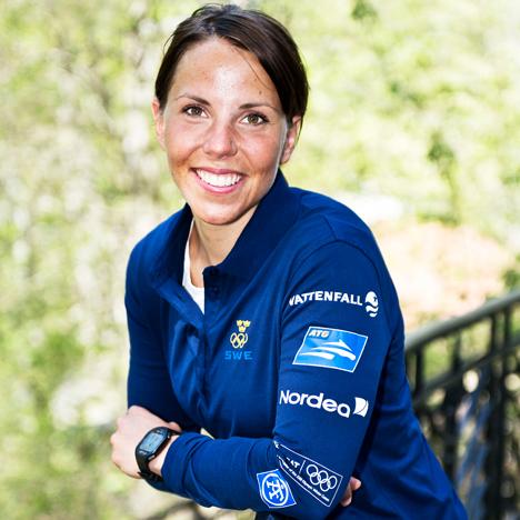 Charlotte Kalla: Farfar tog med mig ut i skidspåret