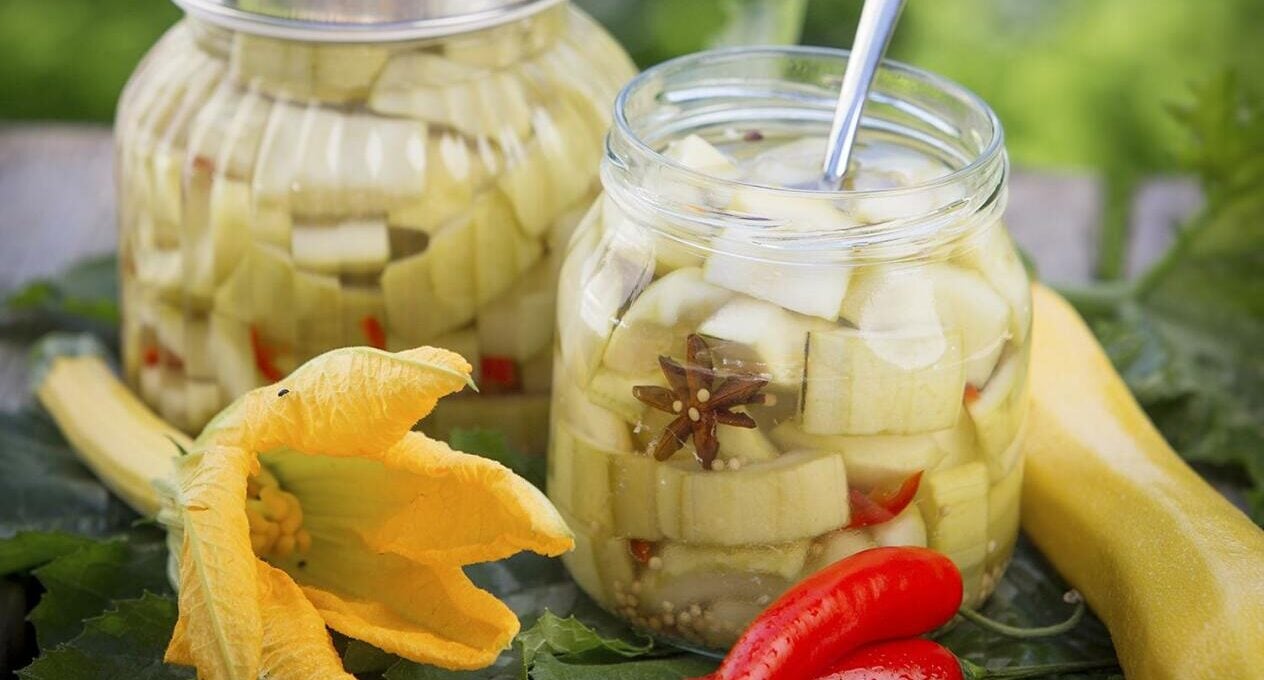 Syltad squash med chili
