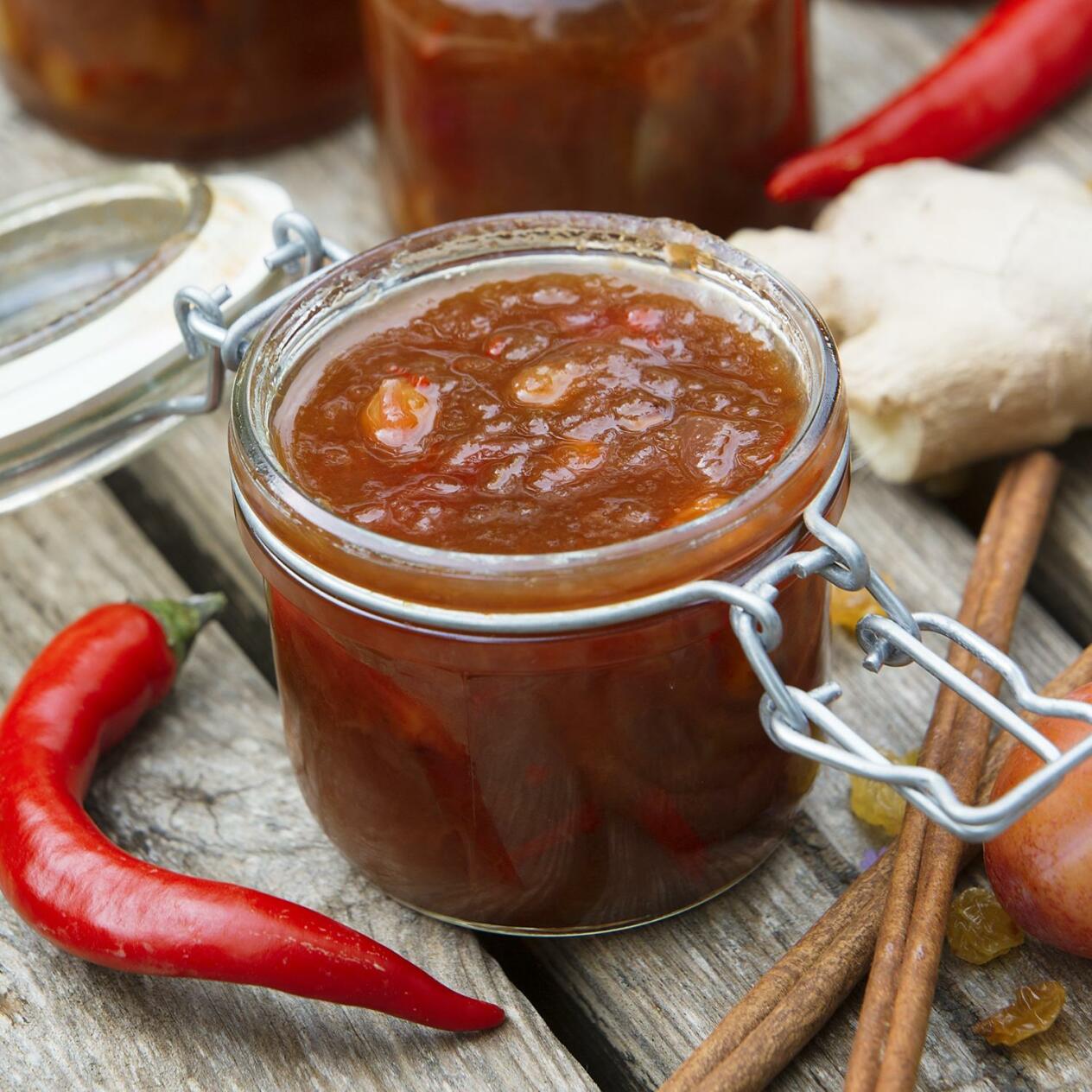 Kryddig plommonchutney
