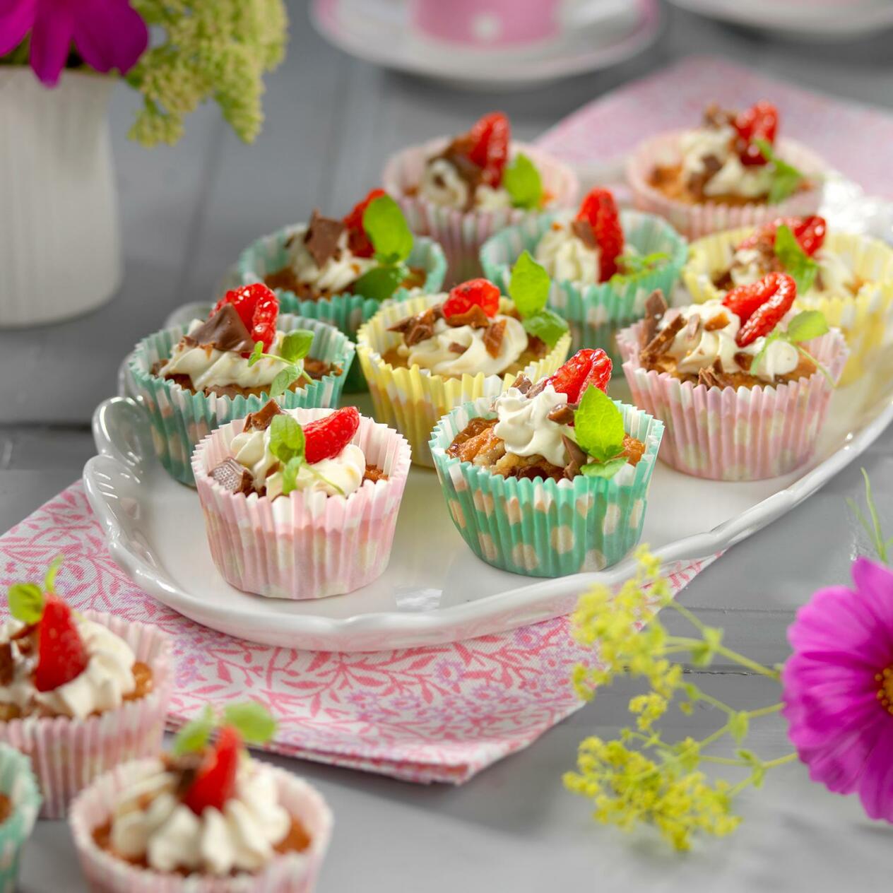 Vitchokladmuffins med Daim