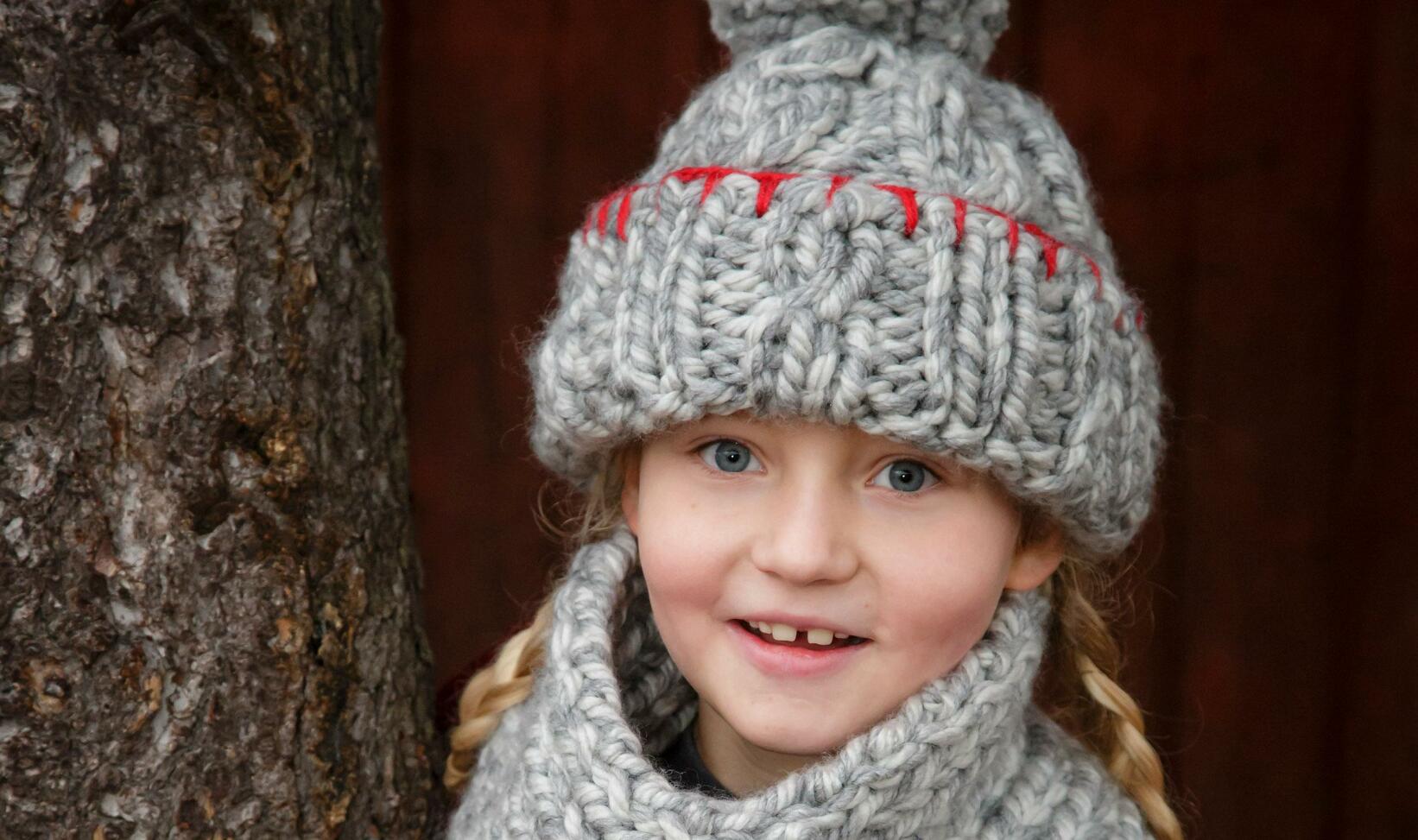 Sticka mössan från julkalendern Selmas saga!