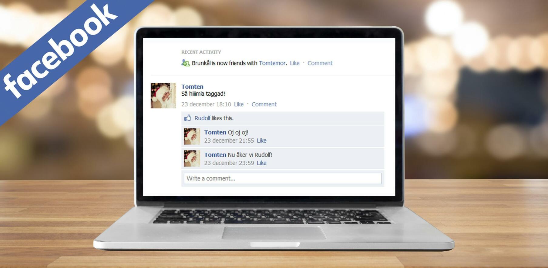Om Julafton hade Facebook