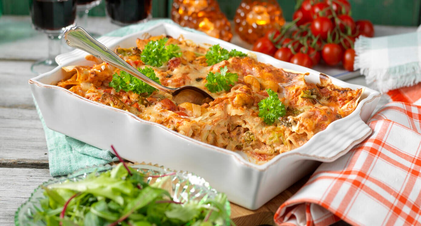 Tacolasagne med kyckling