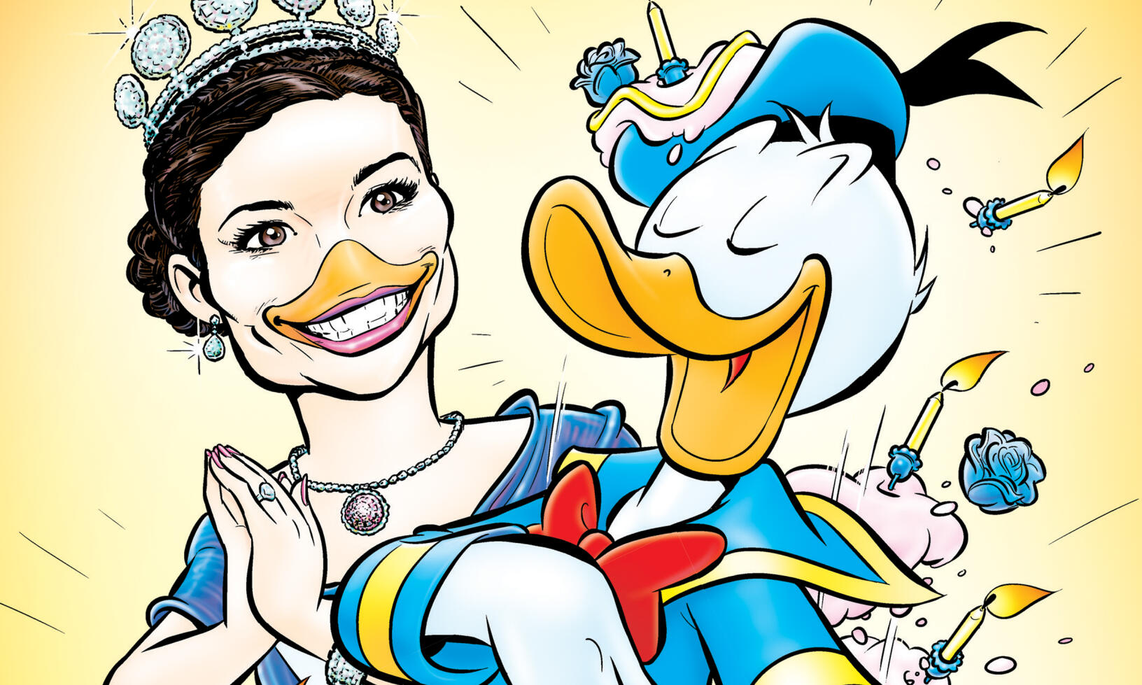 Kronprinsessan Victoria blir ankifierad i Kalle Anka & C:o