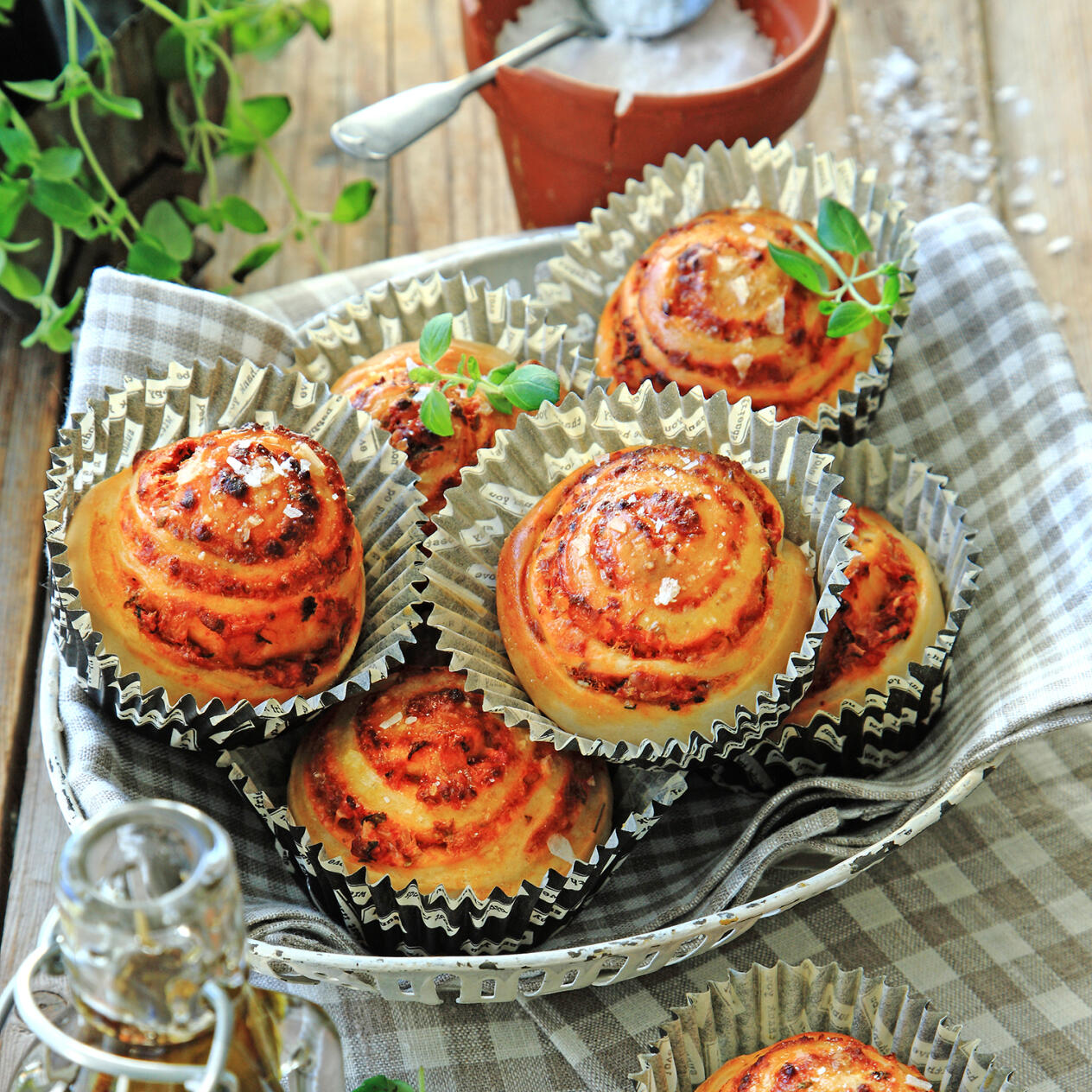 Pizzasnurror bake-off