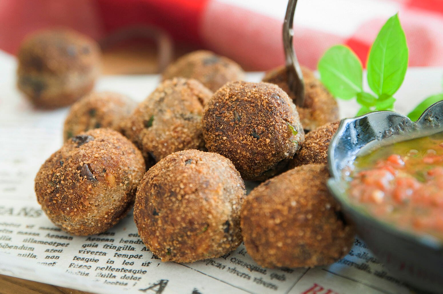 Italienska aubergineköttbullar