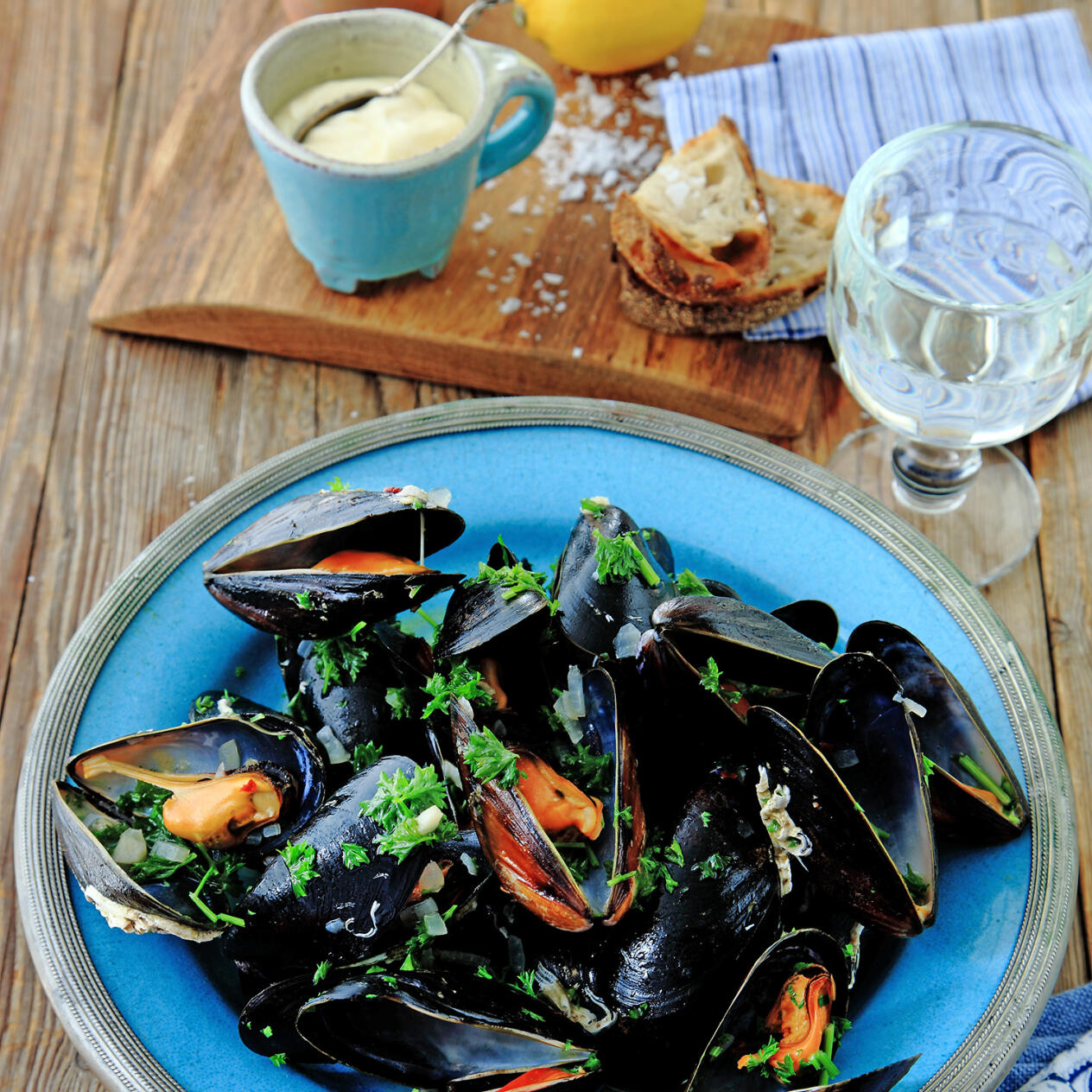 Fiskarhustruns musslor med citronaïoli