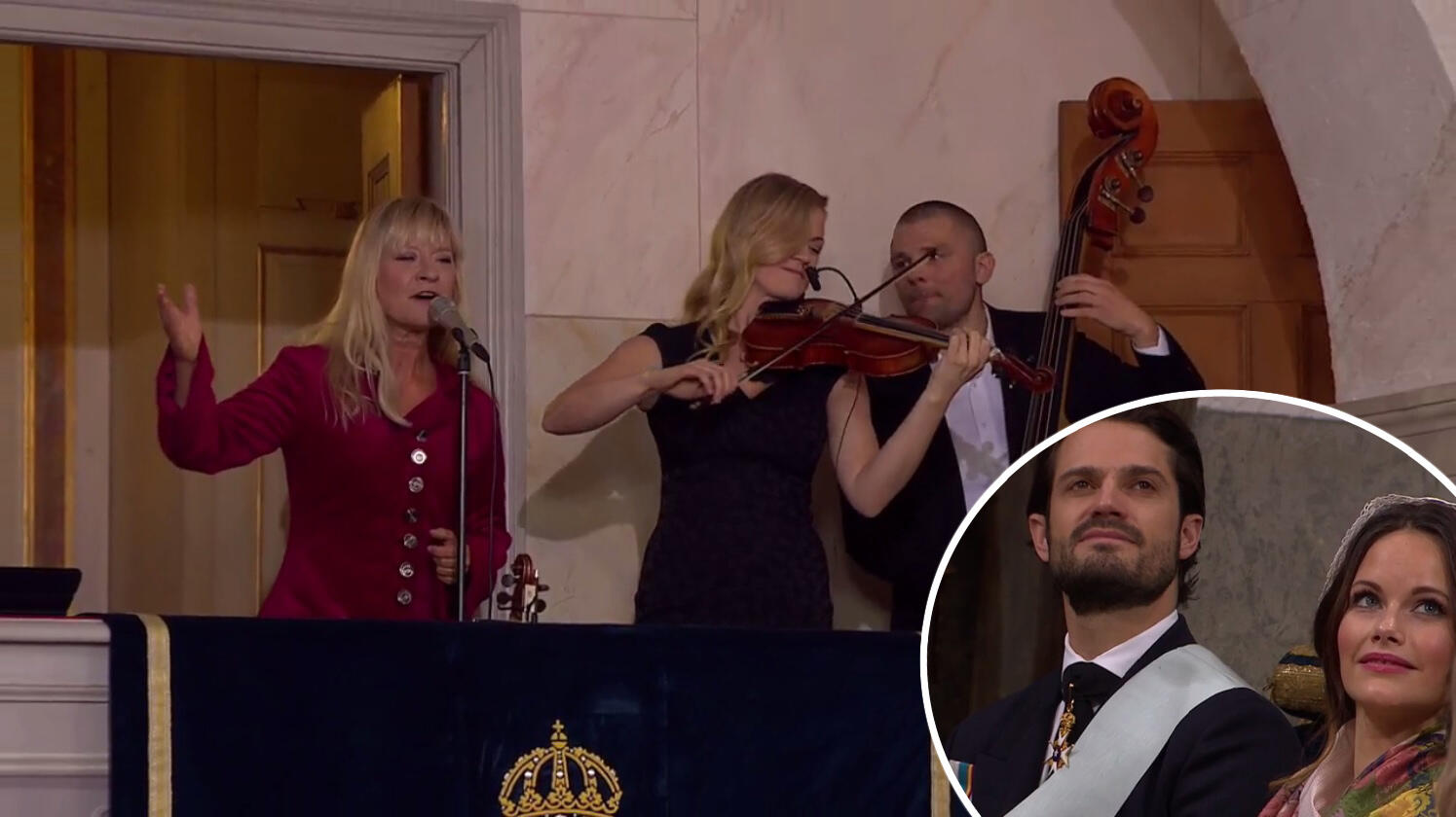 Se vackra framträdandet under prins Gabriels dop