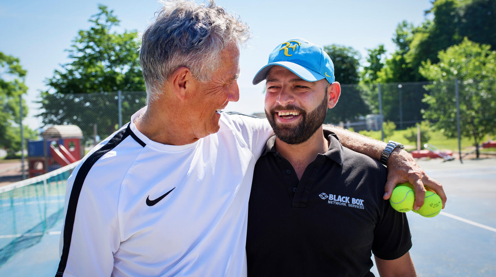 Tennisen blev Abdallahs väg in i Sverige