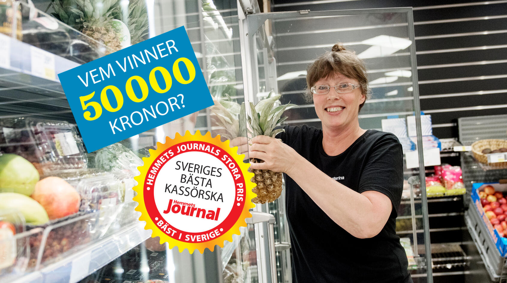 Sveriges bästa kassörska ska koras! Möt Marina – kandidat nr 5!