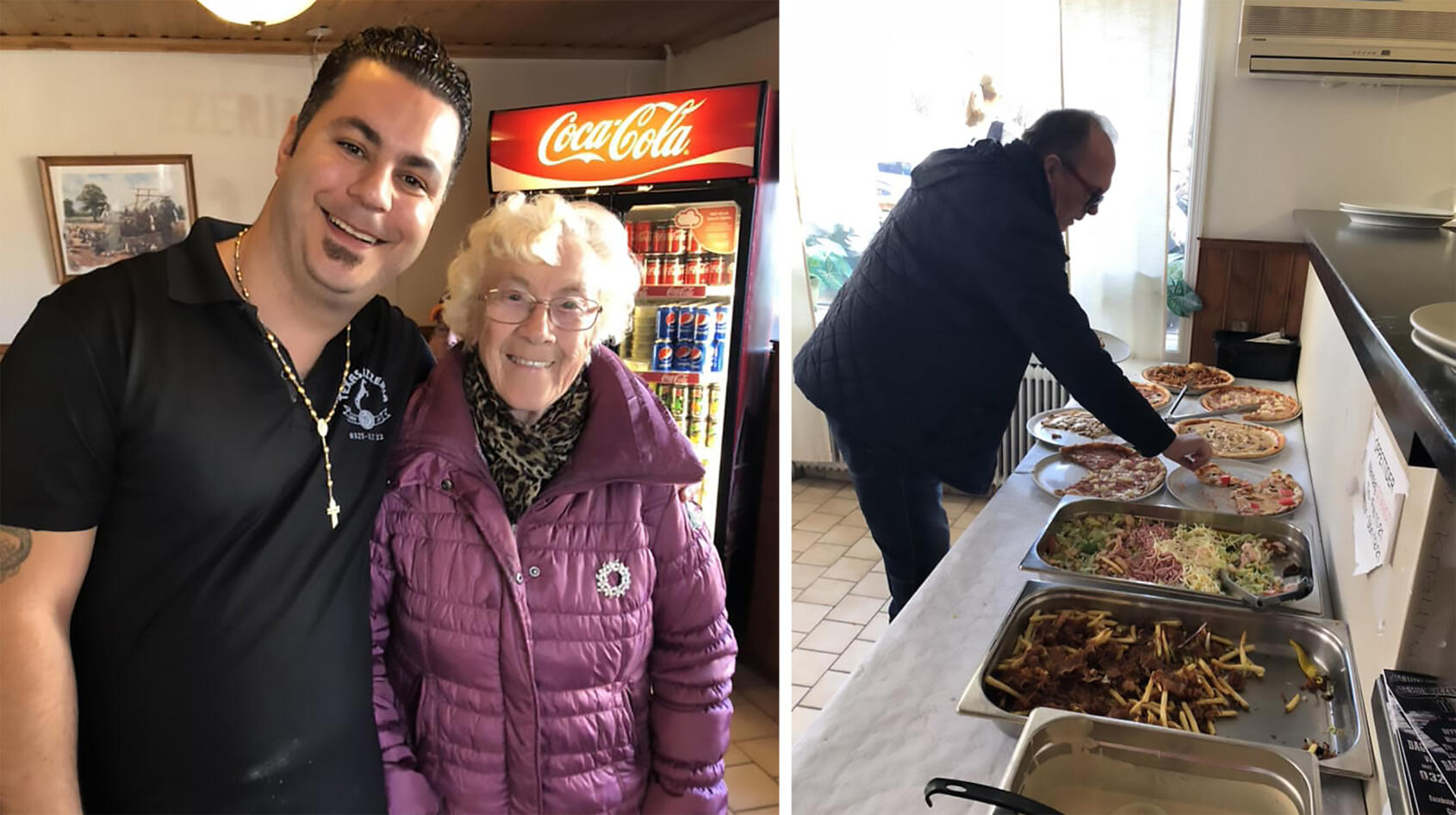 Nicolas bjöd alla pensionärerna på lunch