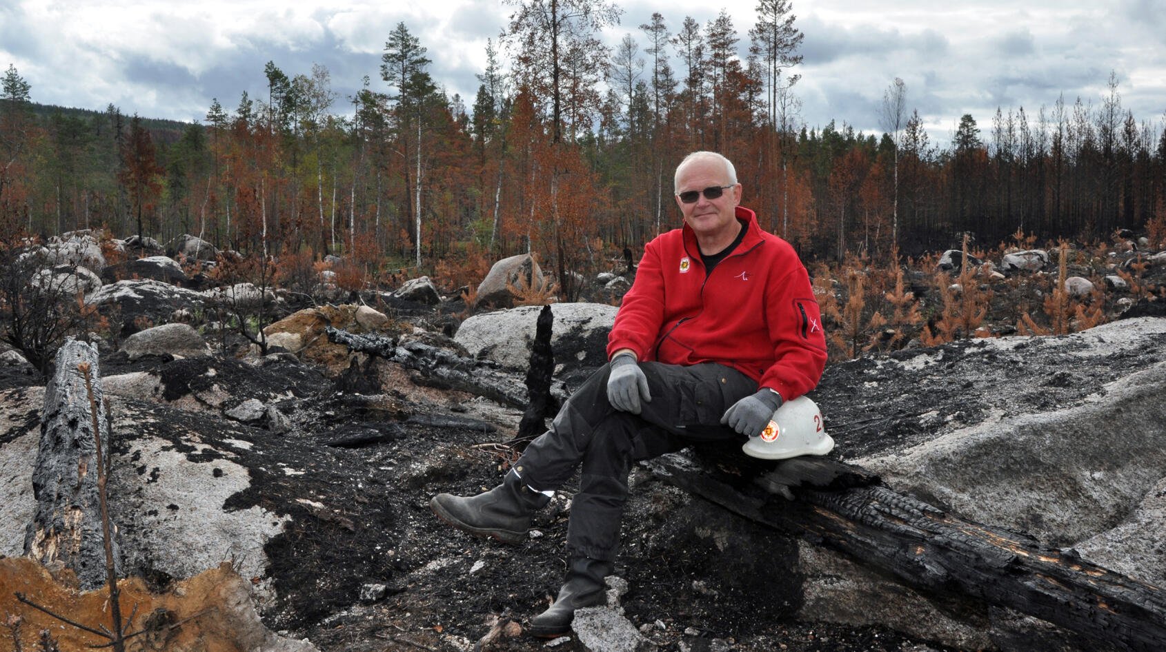 Gunnar kämpade mot branden i 14 dagar