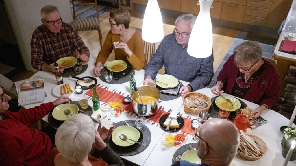 Från vänster: Thomas Berglund, Stina Berglund, Gunnar Sörlén, Gunvor Eriksson, Arne Andersson, Monika Andersson och Karl-Erik Holmgren.