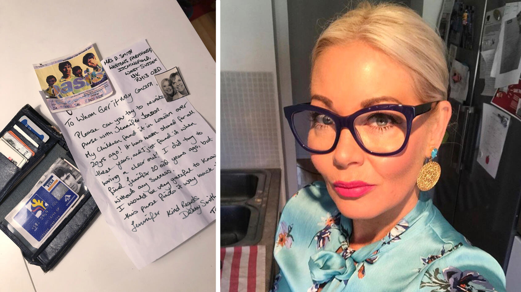 Jennifer fick tillbaka sin plånbok efter 22 år!