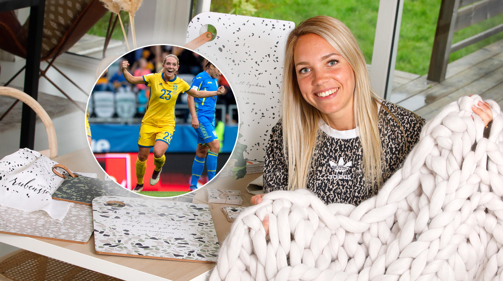 VM-stjärnan Elin Rubensson: Jag älskar att sticka mina plädar