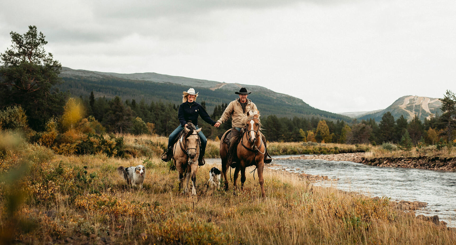 Hanna och Johan fann varandra under en fjällridning