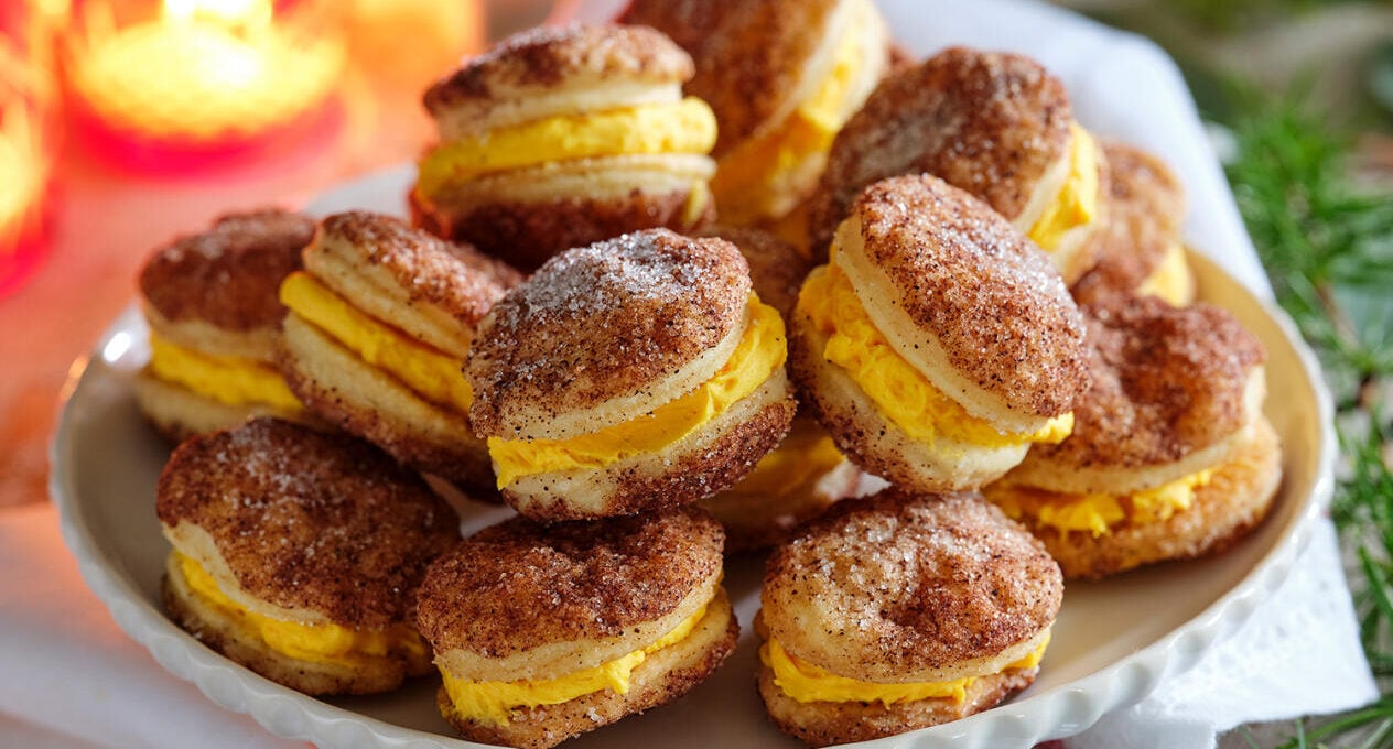 Pariservåfflor med saffranssmörkräm