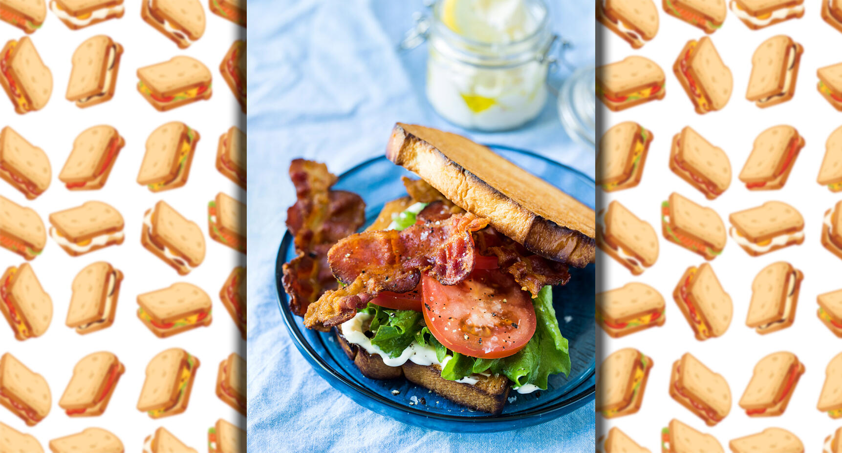 Klassisk BLT-macka med vitlöksaioli
