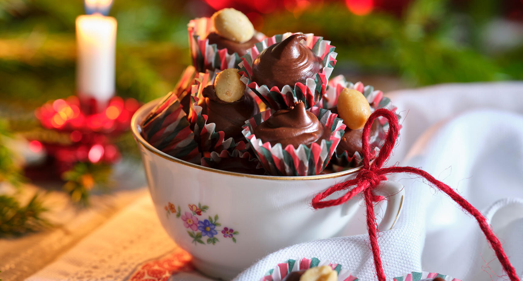 Chokladtryffel med jordnötssmör!
