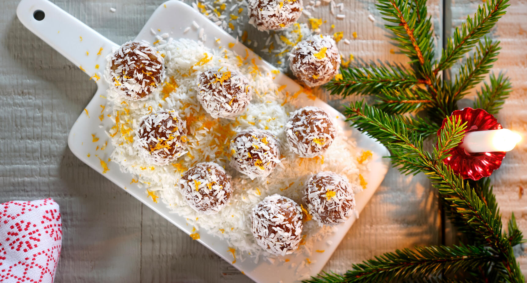 Fruktiga fikonbollar med kokos!